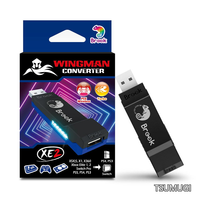 【送料無料】Wingman XE2 ウィングマンコンバーターXE2 PS4/PS3/NS/NS2ゲーム機に対応 PS5/ XB Series X S/XB One S/XB Elite2/NS Pro/NS 2コントローラー用 無線アダプター コントローラーコンバーター ターボとリマッピング
