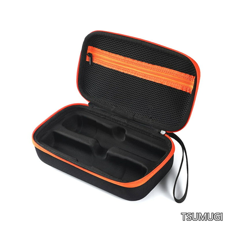 for JBL PartyBox Wireless Mic ケース バック EVAハードケース ナイロン 収納ケース 耐衝撃 キャリングケース マイク2本やアクセサリーを収納可能 傷防止 汚れ防止