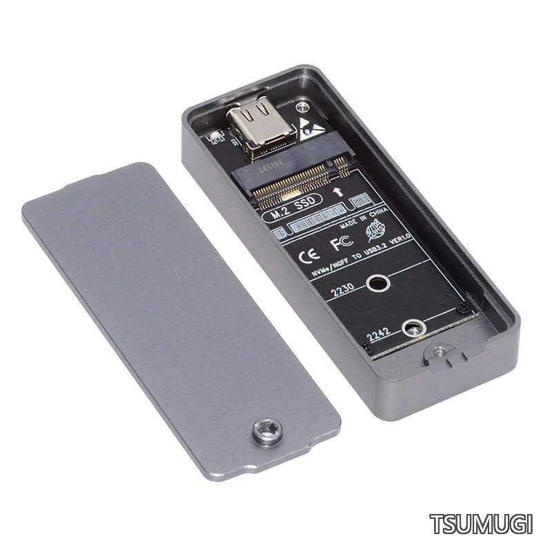 エンクロージャ 20Gbps タイプ C USB3.2 USB4 から NVME M キー M.2 NGFF SATA SSD PCBA 2242 2230mm アダプタ RTL9220 チップセット