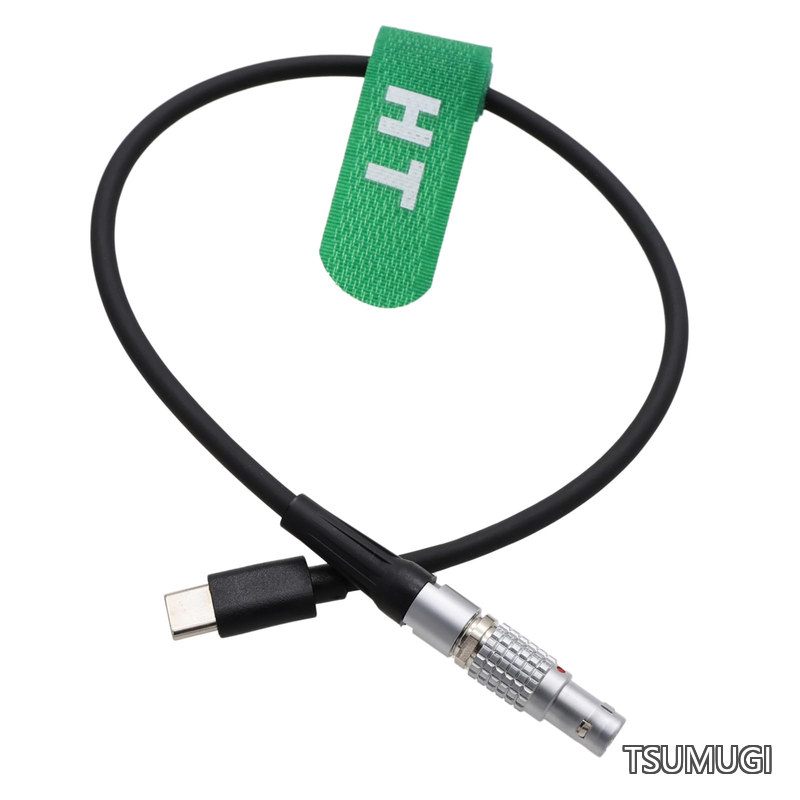 RS4 RS3 Pro RS2からTeradek Bond Bolt Vaxisビデオトランスミッターレシーバーワイヤレス伝送用USB-C電源ケーブル、USB Type-Cから2ピン12V 30cm