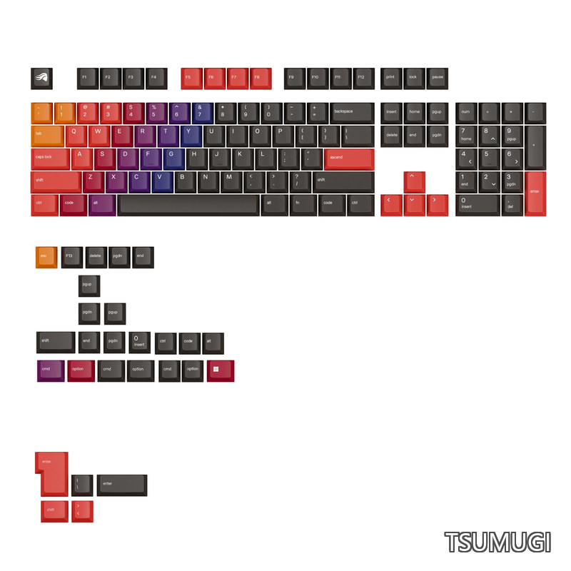 GPBT Gradient Keycaps - Celestial Fire - US - Retail GLO-KB-ACC-KC-GPBT-GR-CEF-US KB0864