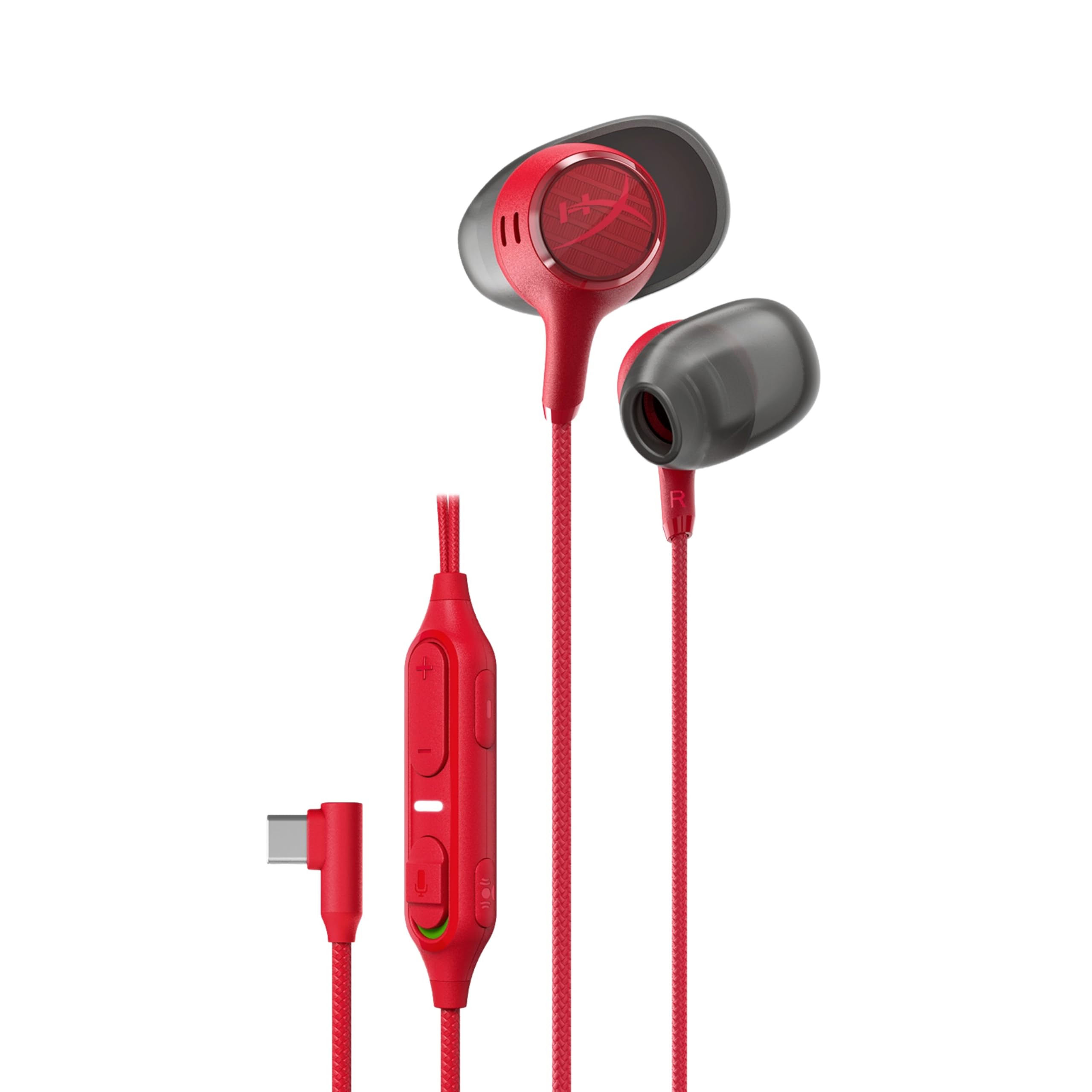 Cloud Earbuds III S ゲーミングイヤホン 有線 USB-C ダイナミック型14mmドライバー サラウンドサウンド 内蔵DSP 特許取得済み Intra-Concha イヤーチップ設計 内蔵マイク レッド  BN7S2AA