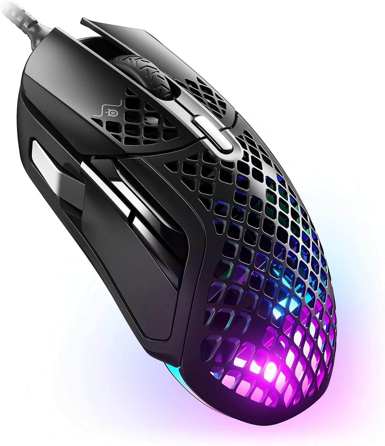 ゲーミングマウス 有線 Aerox 5 超軽量 9ボタン 高速反応 長時間使用可能 TRUEMOVE AIRセンサー搭載 62401 ブラック 