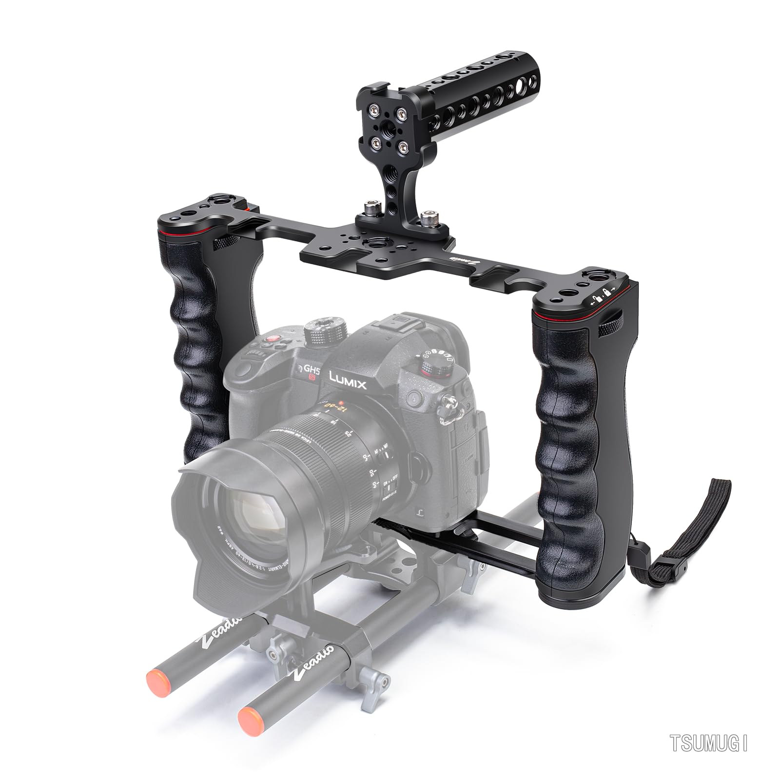 【送料無料】トップハンドルとArca型台座を備えたアルミニウム製映画製作キットは、すべての一眼レフカメラとビデオカメラに適しています