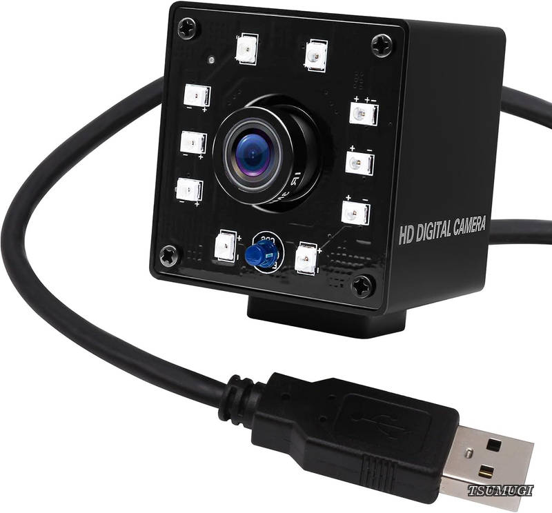 【送料無料】200万画素 WEBカメラUSB 1080P ウェブカメラ HDビデオ 720p 60FPS 暗視機能付きカメラ IR CUT付き赤外線 フルHD カメラUSB KL36IR