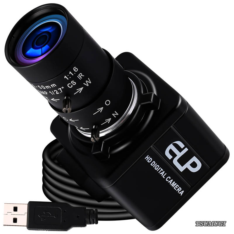 500万画素 光学ズーム ウェブカメラ 1944P 10倍ズーム Webカメラ 5-50mm 可変焦点レンズ カメラ フルHD 高速1944P 15FPS / 1080P 30FPS ズームカメラ 5mp Aptina MI5100 広角Webかめら 森林火災防止 HD監視 空港のセキュリティ監視 焦点距離ア