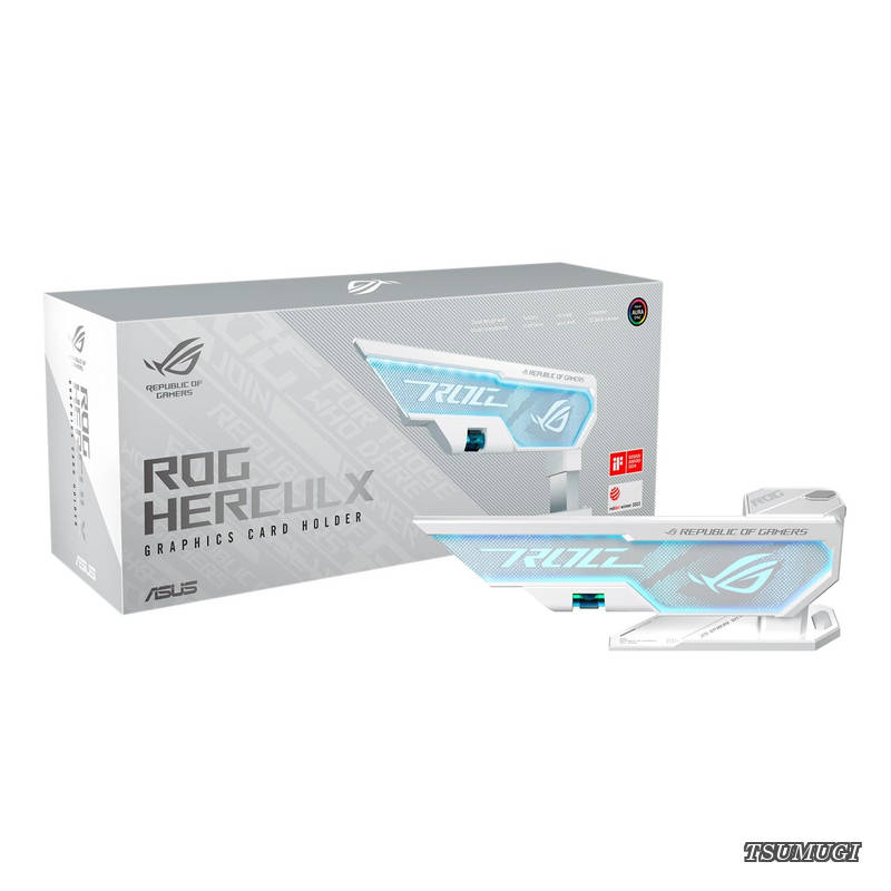 グラフィックス カード ホルダー ROG HERCULX GRAPHICS CARD HOLDER 白 国内正規代理店品