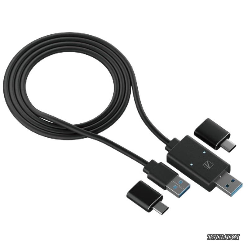11 USB3.0 Win Mac 両対応 5Gbps PC間データ相互移動 コピー マウスカーソル キーボード SD-U3DLINK-C