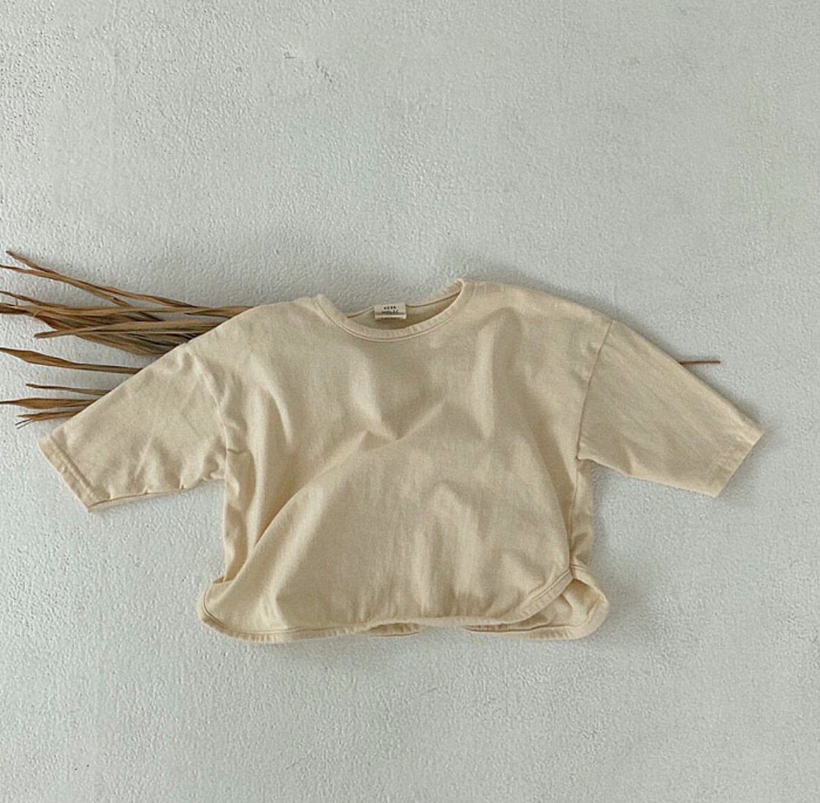 無地ゆったりロングTシャツ ユニセックス（キッズ）全2色 90cm