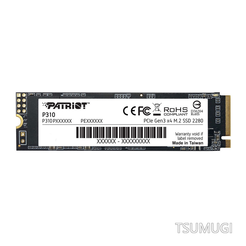Patriot P310 240GB Internal SSD - NVMe PCIe M.2 Gen3 x 4 - Low-Power Consumption Solid State Drive - P310P240GM28