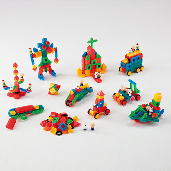 ブロック遊び 子どもの想像力を鍛える ペッタブロック 大セット（390個組） 送料無料
