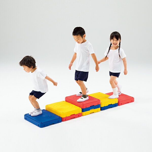 バランス遊具 ブロック型運動遊具 ジョイントステップブロック（9個組） 送料無料