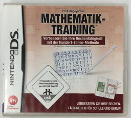 【中古】NDS Prof. Kageyamas Mathematik Training. Nintendo DS＊ニンテンドーDSソフト(箱説付)【メール便可】