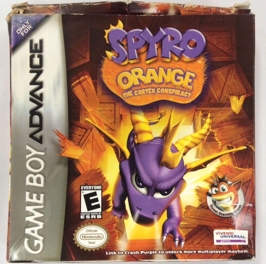 【中古】GBA SPYRO ORANGE THE CORTEX CONSPIRACY 北米版＊ゲームボーイアドバンスソフト(箱説付)