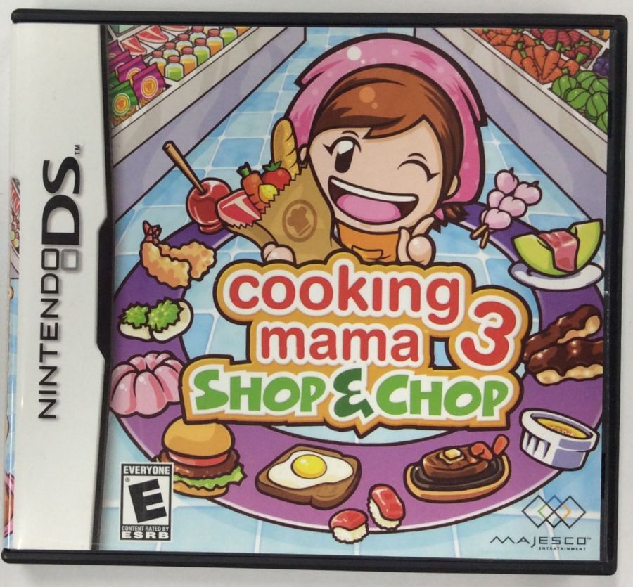 【中古】NDS 北米版 cooking mama3:SHOP & CHOP (国内版本体動作可)＊ニンテンドーDSソフト(箱説付)【メール便可】