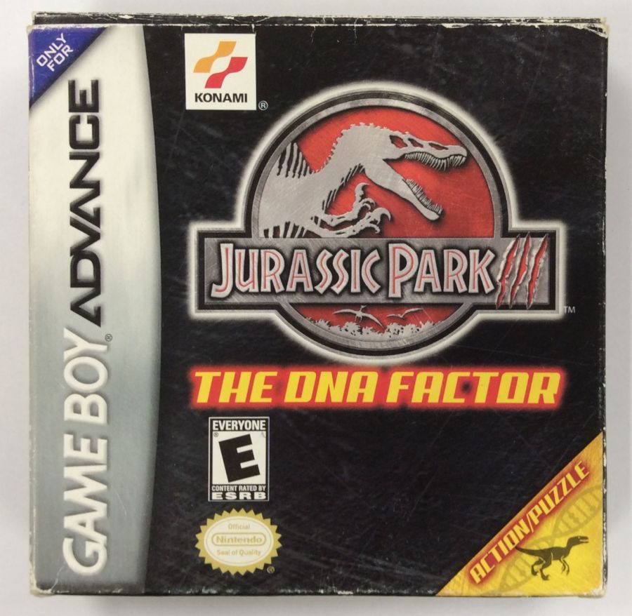 【中古】GBA ランクB)北米版 JURASSIC PARK III:THE DNAFACTOR (国内版本体動作可)＊ゲームボーイアドバンスソフト(箱説付)