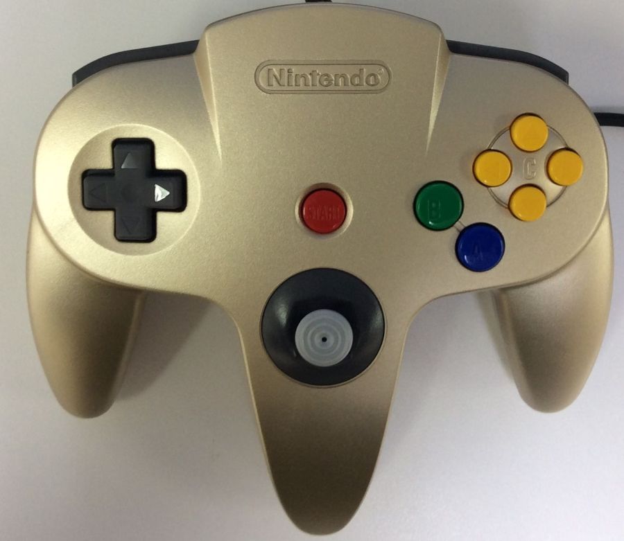 【中古】N64 N64 コントローラーブロス ゴールド＊ニンテンドウ64コントローラー(箱説付)