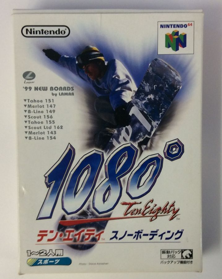 タイトルN64 1080° テン エイティスノーボーディング 商品名ニンテンドウ64ソフト(箱説付) 商品状態ソフト：良い（汚れ） 箱：良い（傷み、汚れ） 説明書：良い（シミ） その他