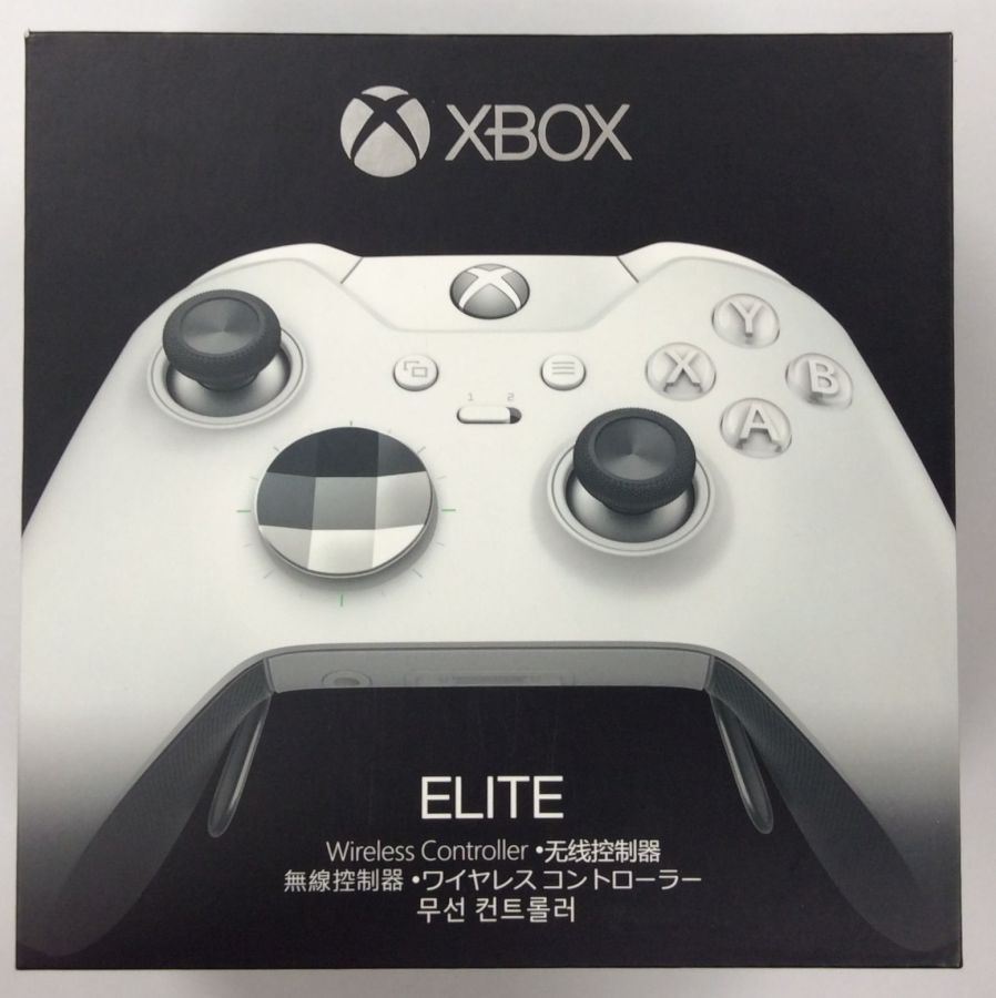 【中古】XB Xbox One Elite ワイヤレスコントローラー (ホワイト スペシャル エディション)＊Xboxコントローラー(箱説付)