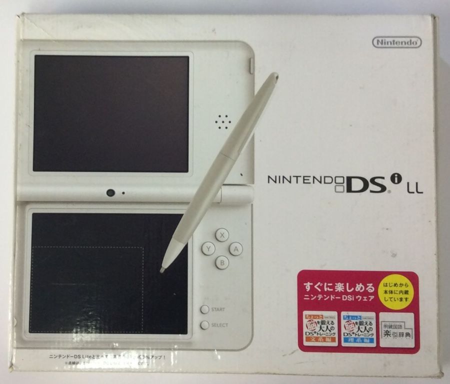 【中古】NDS ニンテンドーDSi LL ナチュラルホワイト＊ニンテンドーDS本体(箱説付)