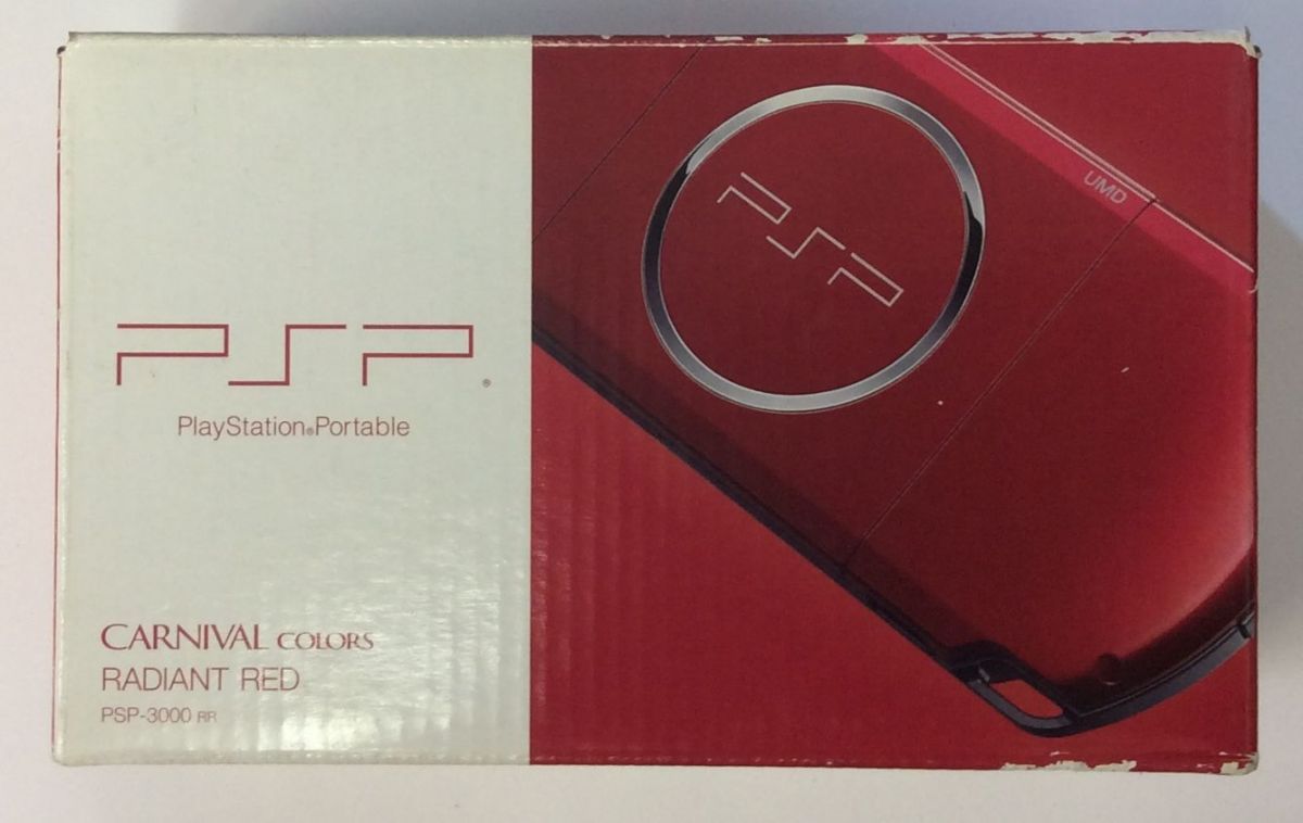 【中古】PSP プレイステーション ポータブル ラディアント レッド PSP-3000RR＊PSP本体(箱説付)