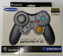 【中古】GC ジョイパッドキューブミニ メタルブラック＊ゲームキューブコントローラー(箱付)