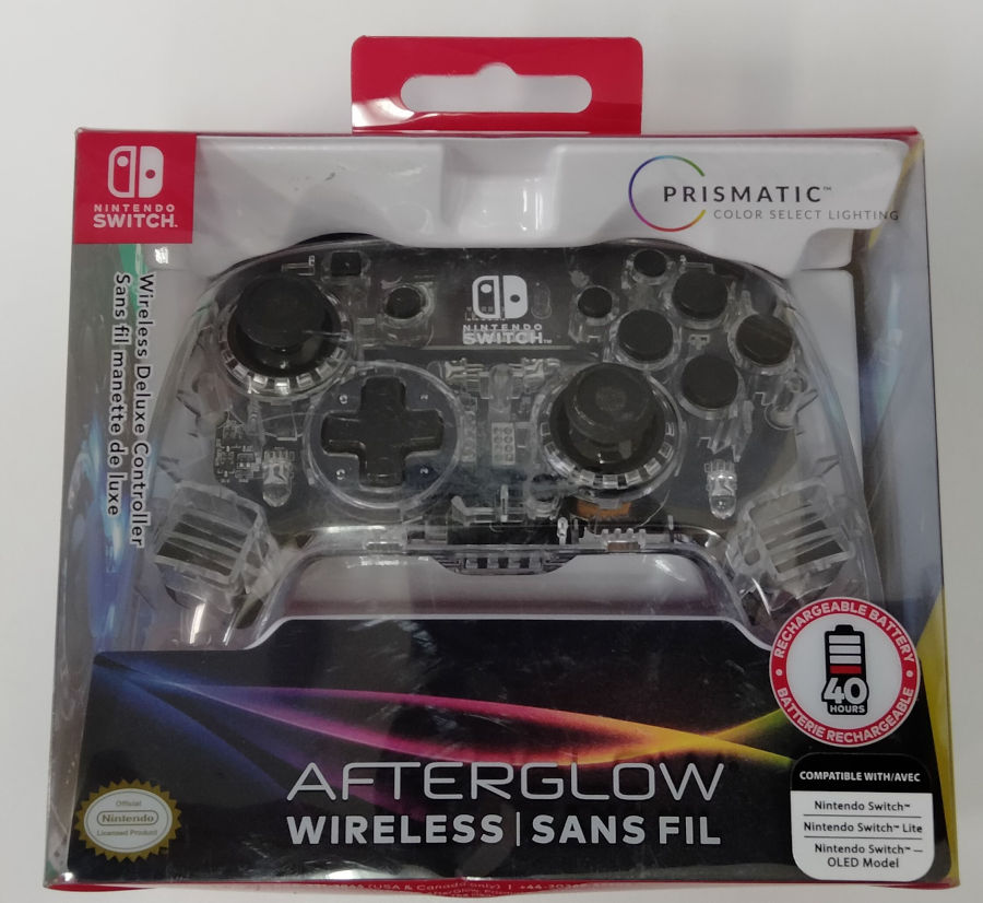 【中古】NS PDP Afterglow Switch Wireless Deluxe Controller＊ニンテンドースイッチコントローラー(箱説付)