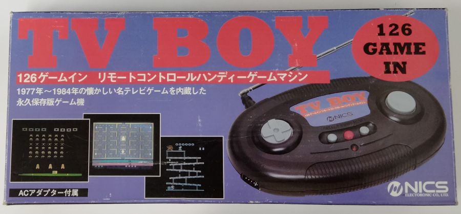  TV BOY 126ゲームイン リモートコントロールハンディゲームマシン＊ゲーム機本体(箱説付)