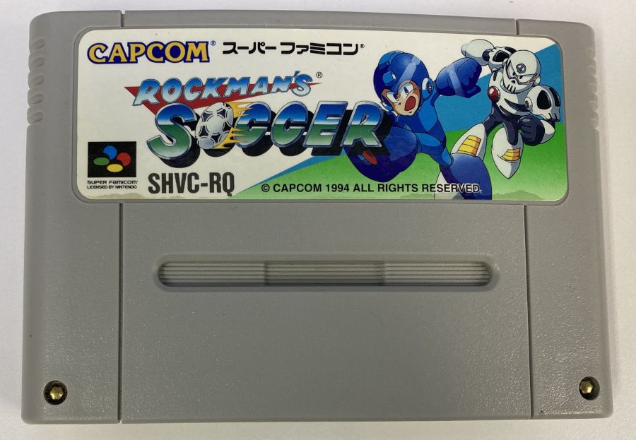 タイトルSFC ロックマンズサッカー 商品名スーパーファミコンソフト(ソフトのみ) 商品状態ソフト：難あり（やけ） 箱：無し 説明書：無し その他