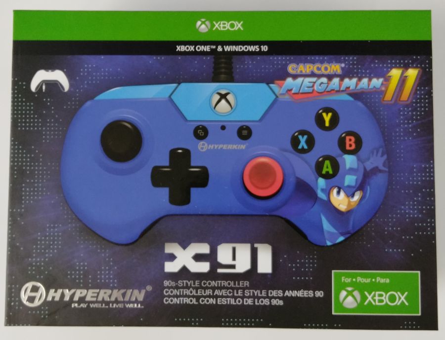 【中古】XONE Hyperkin X91 Wired Controller Mega Man 11 XBox One/ Windows PC ロックマン11＊Xbox Oneコントローラー
