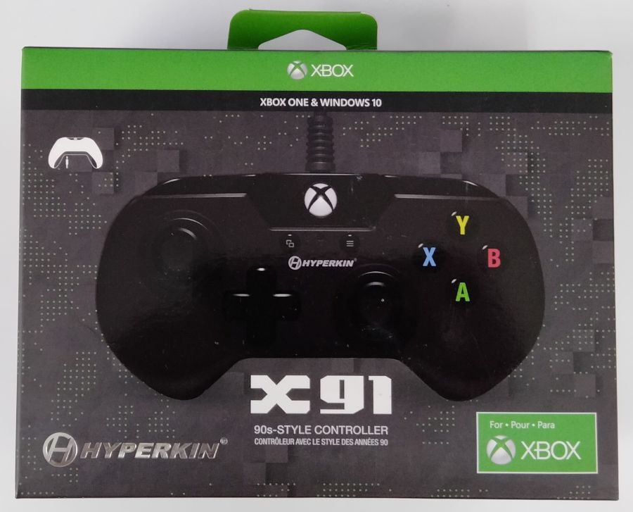 【中古】XONE Hyperkin X91 Wired Controller for Xbox One/ Windows PC (Black)＊Xbox Oneコントローラー(本体のみ)