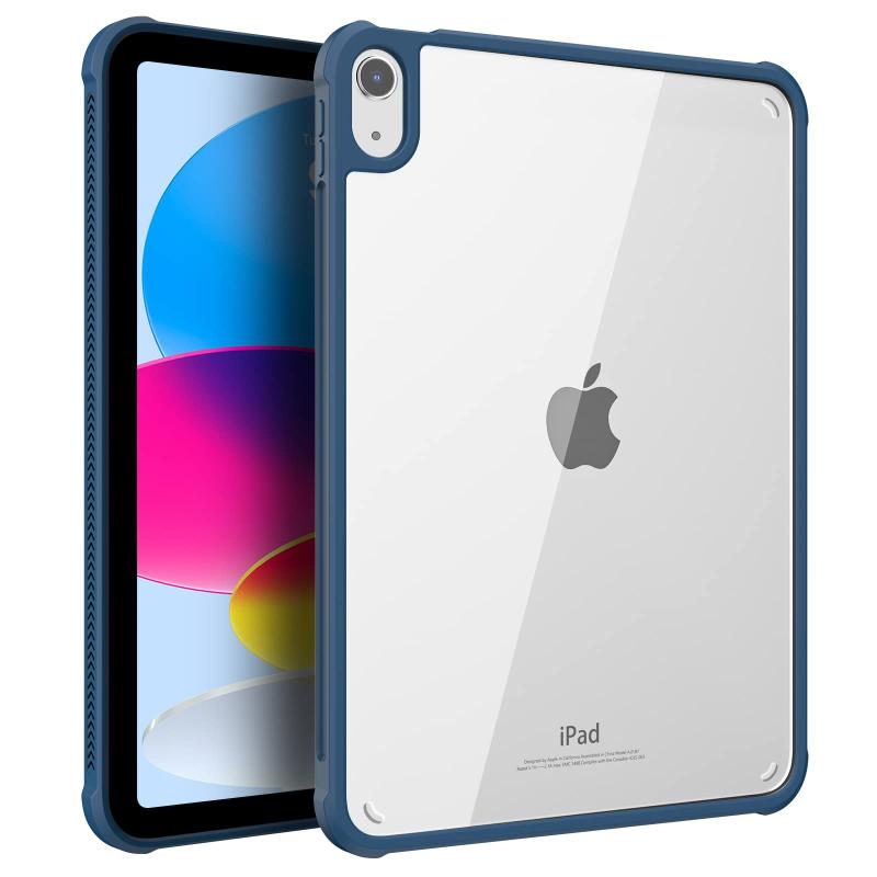 iPad 第10世代 ケース 10.9インチ 2022 iPad 10.9 ケース 2022 iPad 10.9インチカバー 2022年 透明 クリア ipad ケース 第10世代 TPU縁+PC背面ケース 滑り止め 薄型軽量 黄変しない 一体感 耐衝