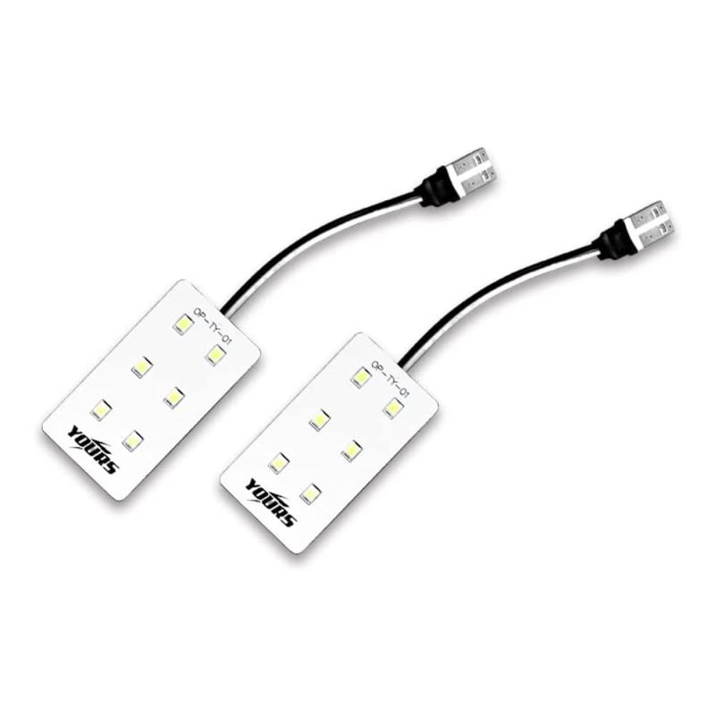 トヨタ純正LED車専用 LED バニティランプ TYPE1（サンバイザー）2個1セット ルームランプ 車内 室内灯 クラウン 90ノア ヴォクシー ヤリス ヤリスクロス カローラスポーツ カロー