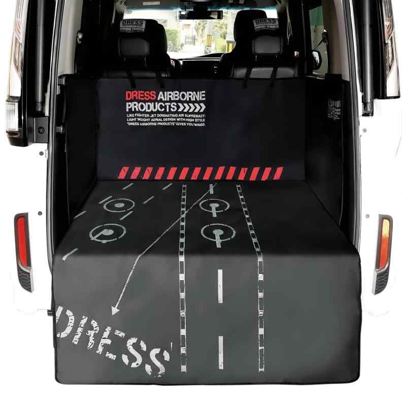 ドレス(DRE) 防水トランクシート ブラック カーシートカバー ヘッドレスト収納 車 ペット ドライブ ウ..