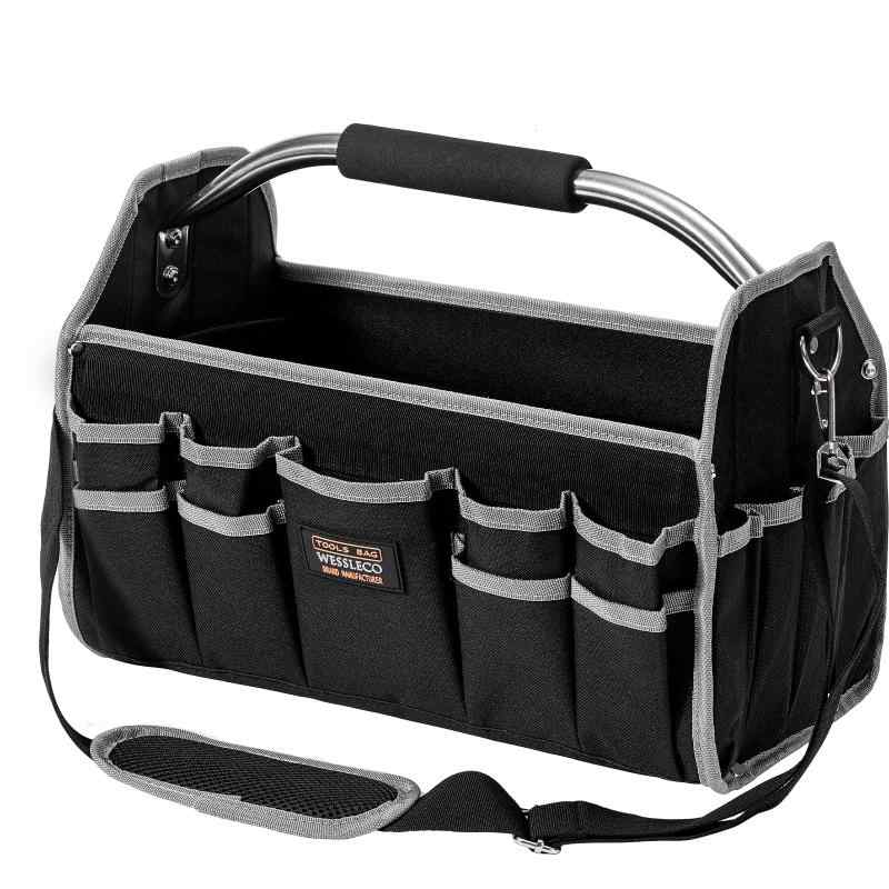 ツールバッグ 工具バッグ 多機能 ツールキャリーバッグ 工具入れ 作業バッグ 鋼製ハンドル付き 多機能 ..