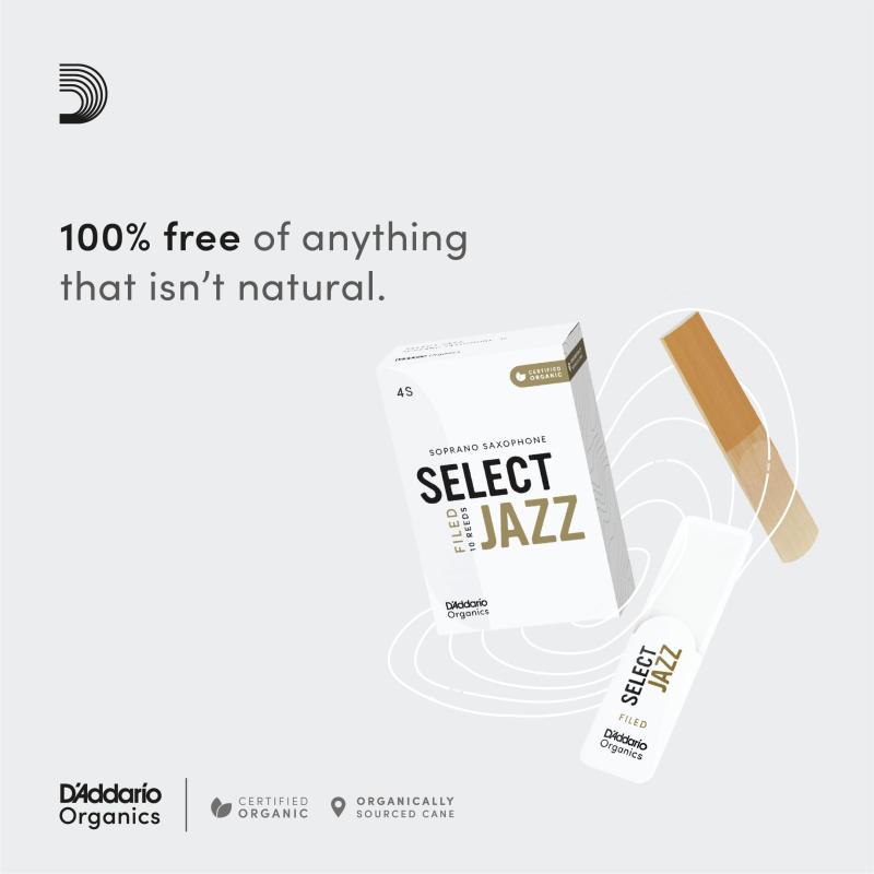D'Addario WoodWinds ダダリオ リード アルトサックス用 USDAオーガニック認証取得済 SELECT JAZZ FILED ORSFX