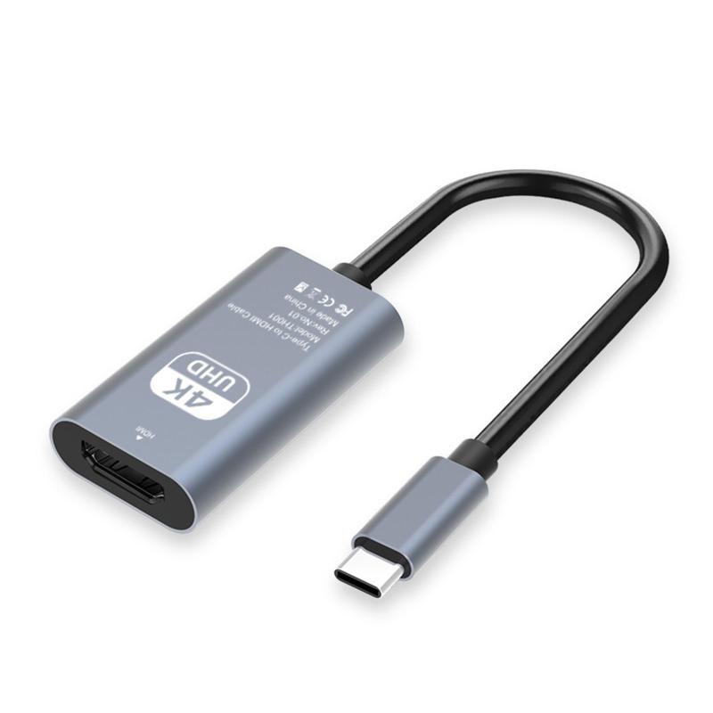 USB-C HDMI 変換アダプタ 4K 60Hz 高画質 映像出力 ケーブル コネクタ 高耐久 スマホ タブレット ノートパソコン 対応 端子 接続機器