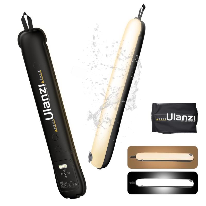 UA12 12W LEDビデオライト 撮影ライト 膨張するLEDライト デュアル色温度 2700K-6500K 無段階調光 超高輝度 撮影補助光 CRI 95+ 12シーンモード 2500 Type-C充電式 マグネット式 チューブ型撮影用膨らめる LEDビデオライト UA12 エア チューブライトは、膨張と収縮の両方をサポートし、さまざまなシナリオに適しています。外出先でも空気を抜くと、コンパクトに折りたため、持ち運びに便利です。畳めて15.5×8cmスマートホンと同じサイズ、0.2kg軽量で収納しやすいものです。12Wの強力発光パワー&amp;無段階調節撮影用ライトは、品質のLEDビーズを採用により、出力は12Wで、2700K から6500K の調整可能な CCTで、撮影のニーズに合わせて暖色と寒色を簡単に調整できます。12 種類のプリセットライト効果で創造性を刺激し、さまざまなシーンに望む雰囲気を演出できます。柔軟で、曲げたり伸ばしたり可能この撮影ライトは電動と手動の吹き込みに対応しており、いつでもどこでも展開して使用できます。エアノズルを長押しして空気を抜き、折りたたんで収納できます。LEDライトは、空気を入れることで60cmのスティックライトに変身します。空気を抜くと柔軟なクロスライトになり、スタイリングや照明に便利です。バッテリー内蔵&amp;Type C充電2500バッテリー内蔵し、屋外に持ち出して無電源使用が可能です。2 時間での急速充電が可能な18Wh バッテリーを搭載し、最大輝度で 75 分の動作時間を提供します。防水仕樣&amp;マグネット式の優れた伸縮性と耐摩耗性により、ソフトライトを提供しながらランプビーズを保護します。IP66保護等級により、ほとんどの過酷な環境で使用できます。3つの強力なN52磁石が内蔵されており、あらゆる鉄製ブラケットやアクセサリーに吸着でき、屋外での使用がより便利になります。ストラップで簡単に吊り下げることもできます。