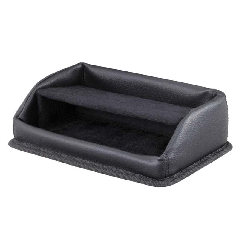 (Napolex) 純正感覚車用ゴミ箱 500mlペットボトル6本収納可 本革調転倒防止 160x220x160mm カー用品 カーアクセサリー JK-34