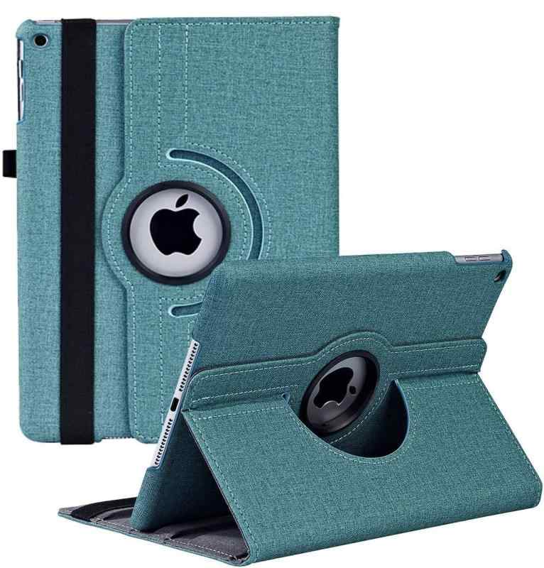 iPad 10.2インチ 第9世代(2021年) 第8世代(2020年) 第7世代(2019年)対応 360度回転スタンド オートスリープ機能 3段階調節可能 固定バンド 脱落防止 耐衝撃 耐久性 おしゃれ