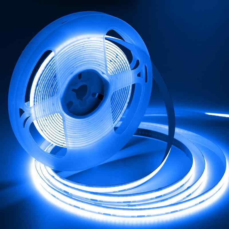 led テープライト テープ照明 高密度 320 LEDs/m 入電電圧 調光可能 カット可能 両面テープ設置 幅8mm 飾り用 cob テープライト