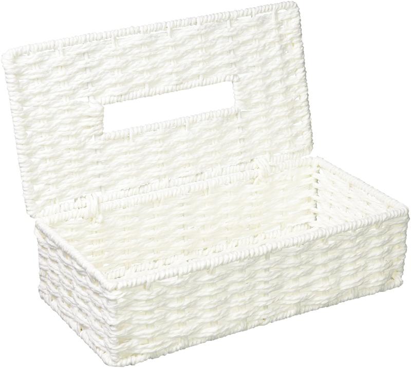 ちどり産業(Tidorisangyou) ティッシュケース ホワイト 26X13.5XH7cm ペーパーティッシュケース -53H [2]