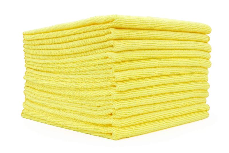 樂天商城 - The Rag Company （12枚パック）16 x 16インチ（40.6 x 40.6cm）商用グレード 多目的マイクロファイバー 高吸湿 糸くずフリー 跡の残らないクリーニングタオル 約 40.6 x 40.6 cm（16 x 16インチ）