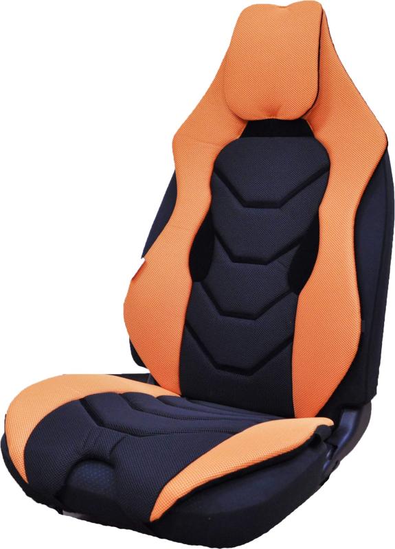 トリコローレジ ドライビングサポートクッション 汎用 メッシュ フロント 1席分 前席 運転席 助手席 圧力分散 未来シート ツートン [1adsc02 ZEPYROS](3)