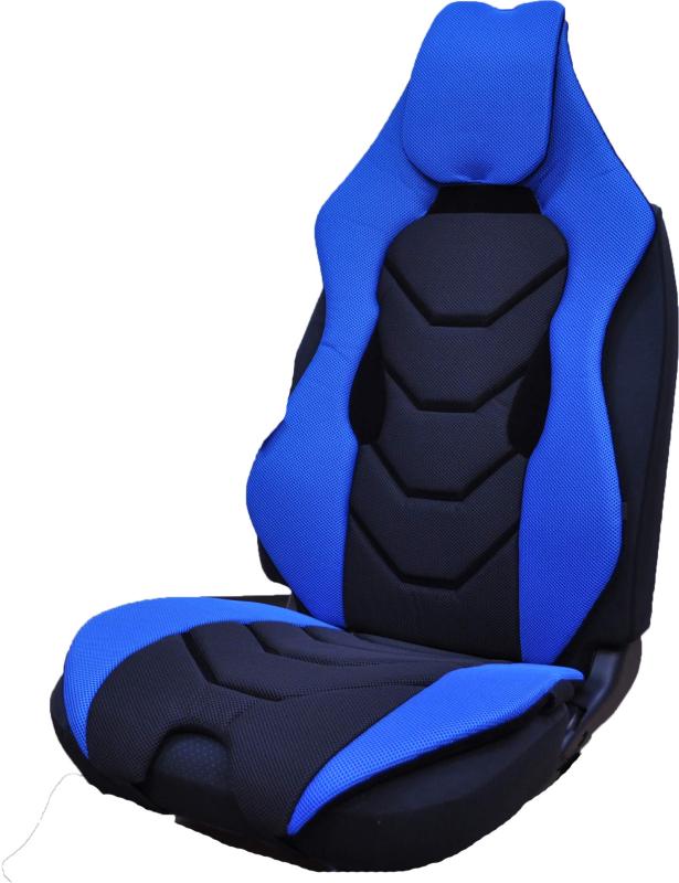 トリコローレジ ドライビングサポートクッション 汎用 メッシュ フロント 1席分 前席 運転席 助手席 圧力分散 未来シート ツートン [1adsc02 ZEPYROS] 2