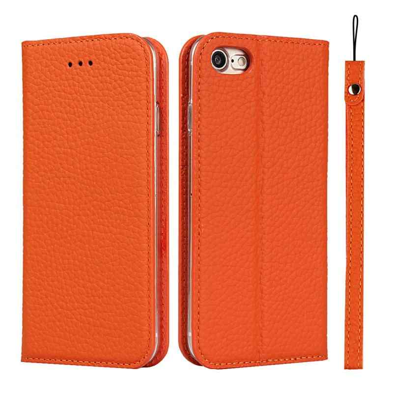 iPhone SE 3a Generación 2a Generación 8 7 Cajas de cuero Casco de cartera Casco de bolsillo Modelo más reciente Suave Cajas de tarjetas con agujeros de cinta Casco de naranja iPhone SE 3a Generación iPhE2 iPhone8 iPhone7 Casco de teléfonos inteligentes Casco de tarjetas sin imán — vista 2