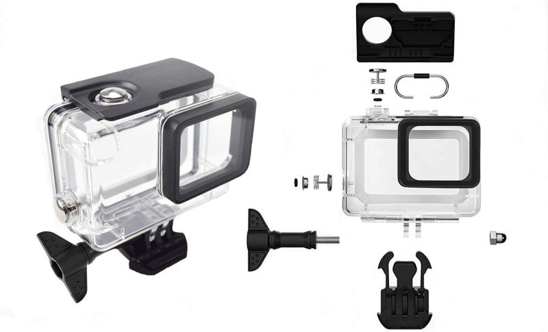 For Hero 7 Black/Hero 6/Hero 5�Ѥ��ɿ��ɿ��ݸ����[���ƥե������ɻ��ݸHD���饹���]�ɿ�ϥ����󥰥�����|�忼45m���滣����.