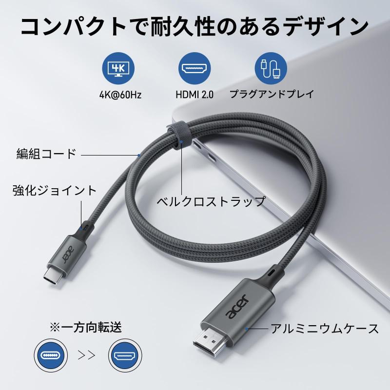 Rakuten - USB Type-C HDMI ケーブル 4K@60Hz 映像出力 HDMI 変換ケーブル