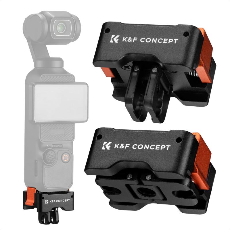 K&amp;F CONCEPT Osmo Pocket 3 用アダプターマウント 充電ベース充電しながら撮影可能オズモポケット3 用 マウント Type-Cポート 1/4ネジ穴 アクションカメラ用アクセサリー クイックリリースJ型充電しながら撮影できるまだ撮影中に電量が切れてしまうことを心配していませんか？このアダプターマウントは、Osmo Pocket 3を充電しながら撮影できるため、長時間の撮影に最適です。電量切れの心配を解消します。使用上のご注意充電ヘッドをポートに挿入すると、片側のラッチが自動でロックされます。もう片側は手動で押し、しっかりロックされているか確認してから使用してください。多機能取り付けType-Cポートと1/4ネジ穴を備えており、三脚や自撮り棒など、さまざまなアクセサリーに簡単に取り付け可能です。お好きなニーズに合わせて撮影機材に取り付け、素晴らしい写真を撮れます。クイックリリース機能付属のJ型プレートにより、カメラの取り外しや取り付けが迅速に行え、撮影の効率を向上させます。高耐久性頑丈なアルミ合金製で、軽量ながらも耐久性に優れ、アウトドアや日常生活や運動会などの使用に最適です。使いやすいシンプルで直感的な設計により、初心者でも簡単に扱え、プロフェッショナルな撮影をサポートします。あなたの撮影体験を向上させます。また携帯性に優れたPocket 3マウントは、手のひらサイズで、持ち運びにも便利です。