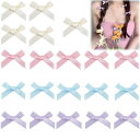 リボン クリップ クリップ ミニ 小さめ かみどめ クリップ 可愛い 20個セット 4色入